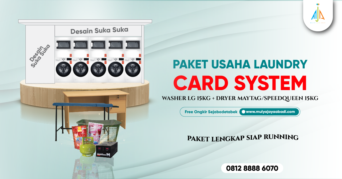 Paket Laundry Card LG 15kg dan Maytag dan Speedqueen