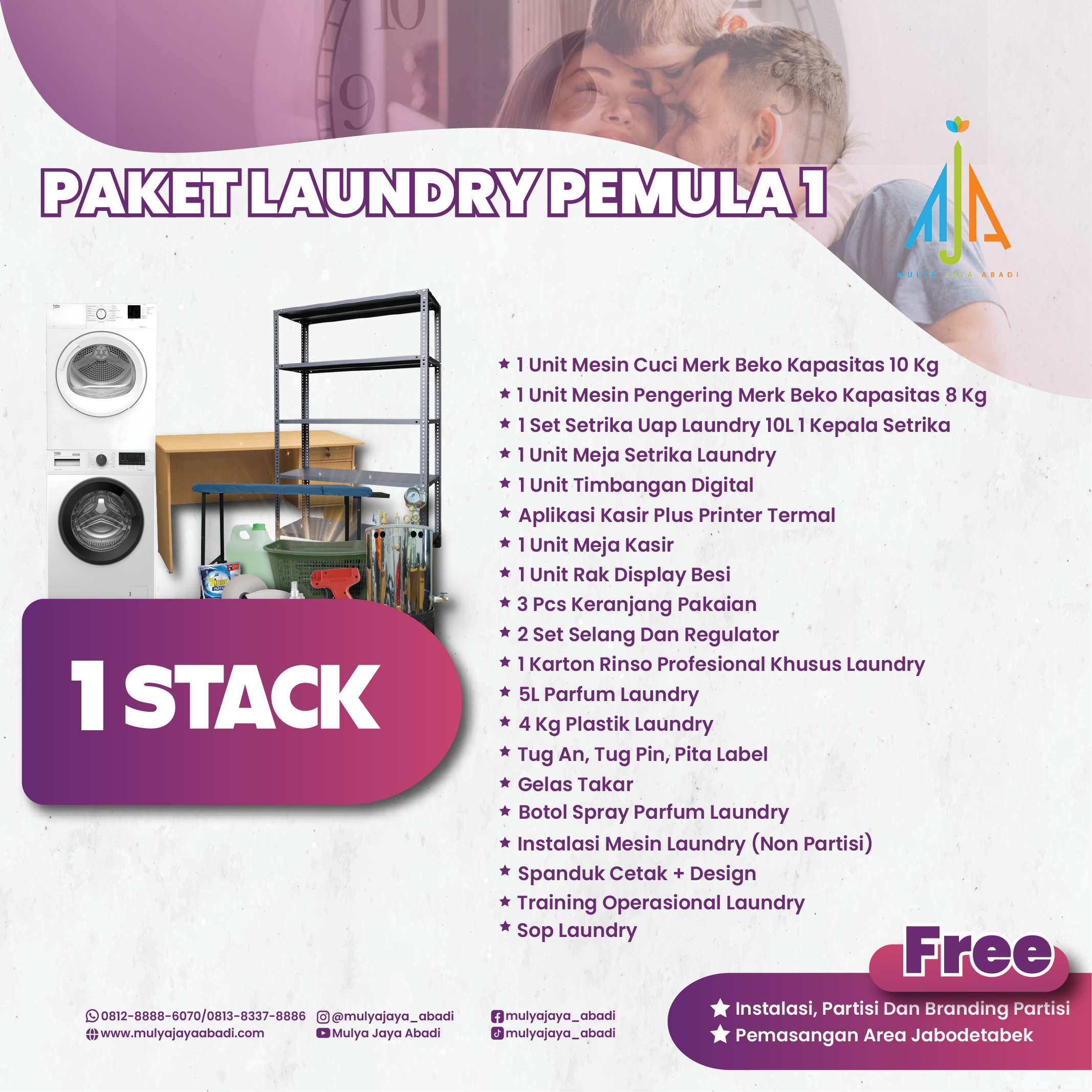 Paket Pemula Konvensional - 1 Stack - Paket Lengkap - Mulya Jaya Abadi-01