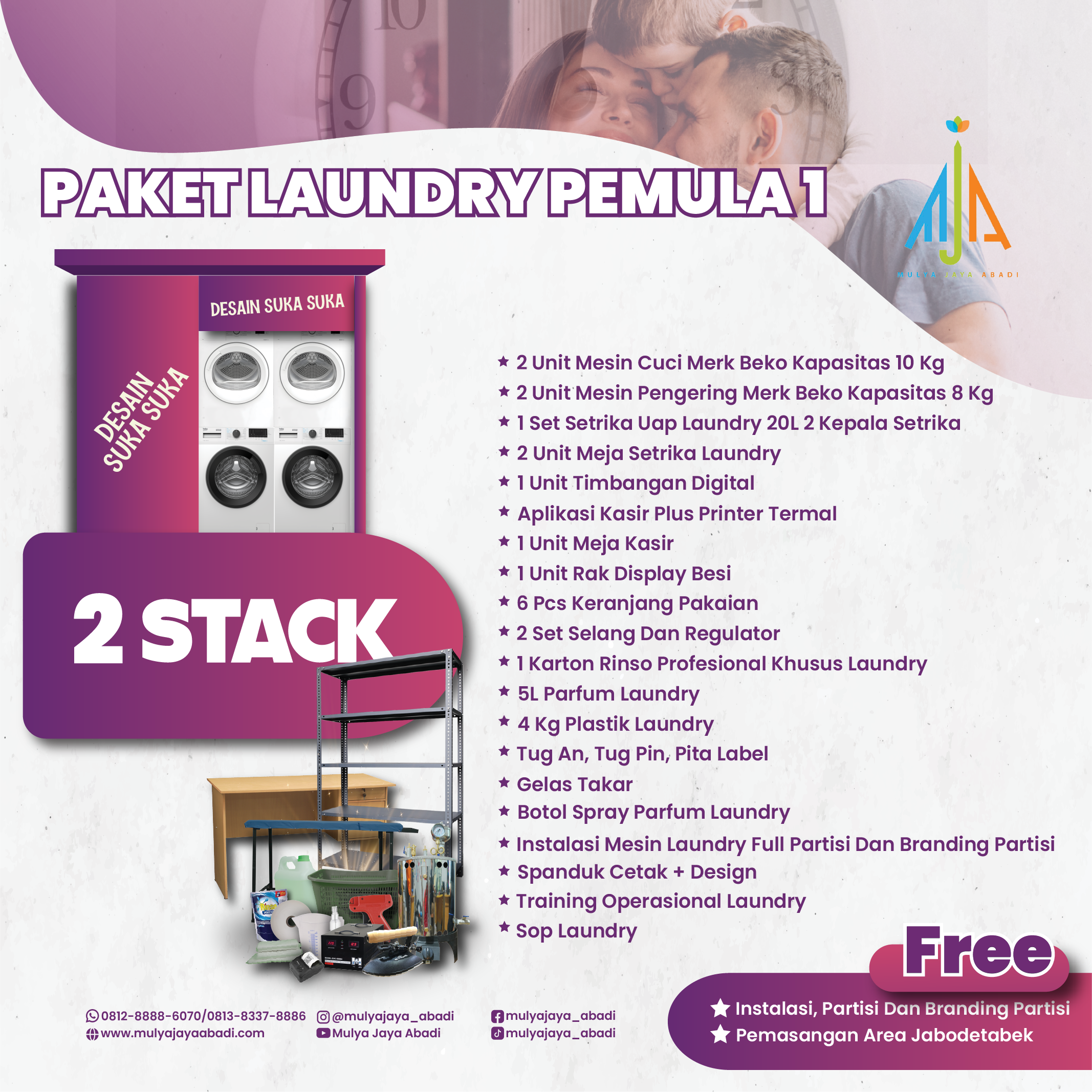 Paket Pemula Konvensional 1 Stack Paket Lengkap