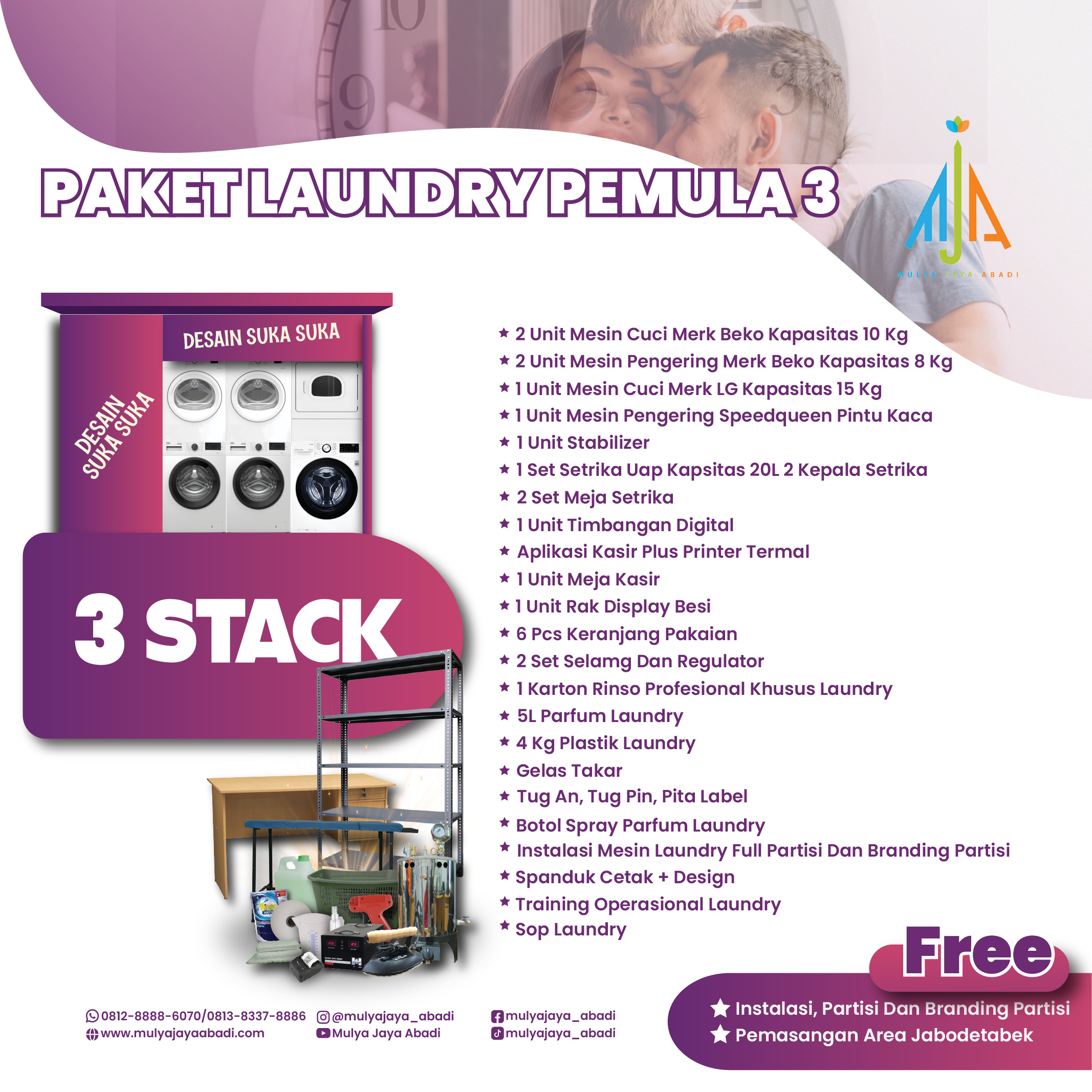 Paket Pemula Konvensional 1 Stack Paket Lengkap